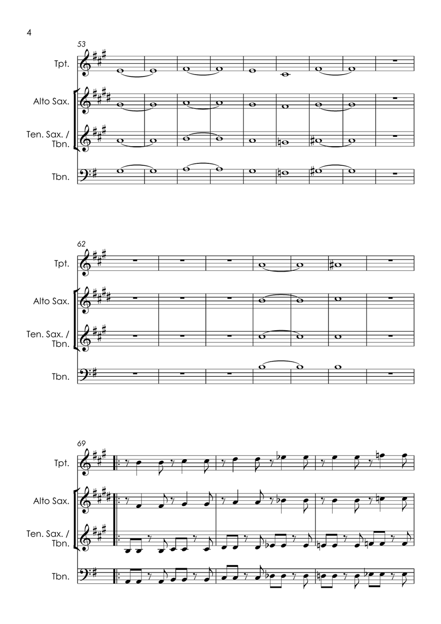 Try A Little Tenderness Tenor Saxophone scores gallery preview page 6