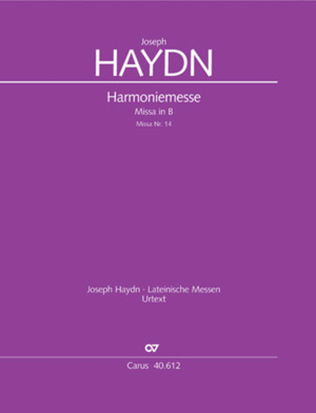 Book cover for Harmoniemesse in B