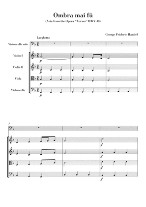Ombra mai fu (for Violoncello and String Quartet)