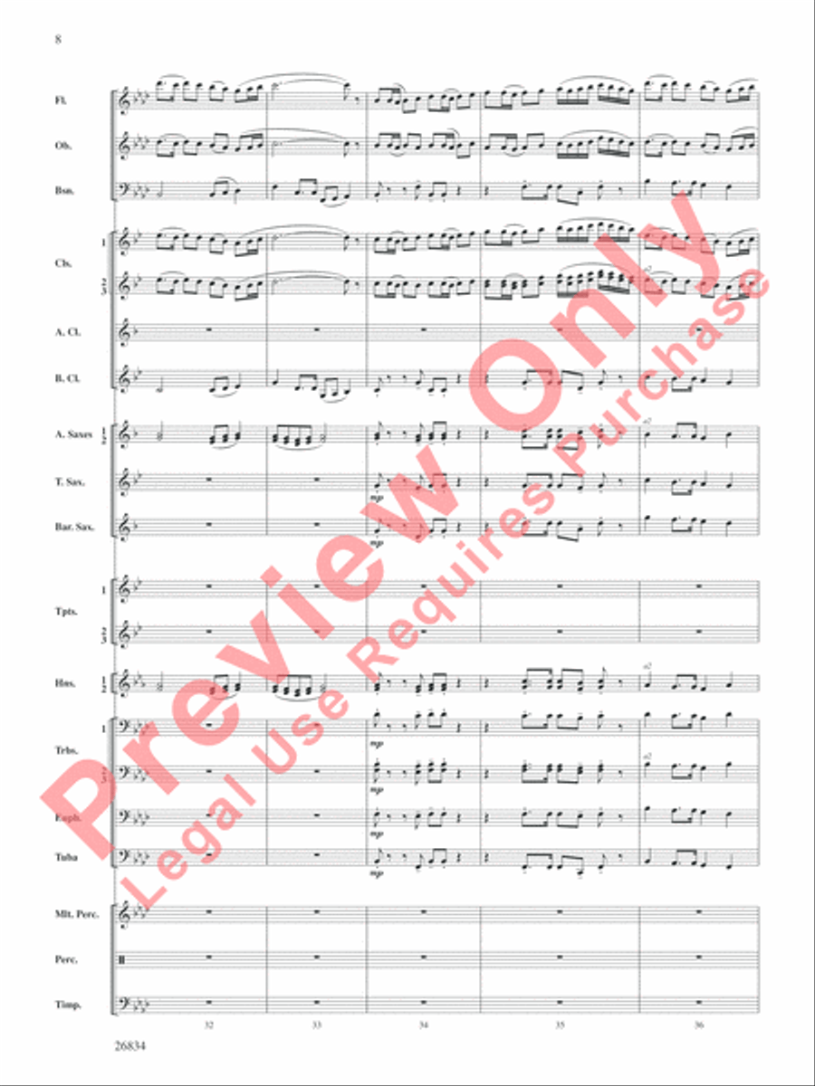Medal of Valor Concert Band scores gallery preview page 9