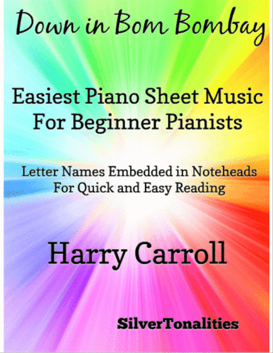 Down In Bom Bombay Easiest Piano Sheet Music for Beginner Pianists Easy Piano scores gallery preview page 1