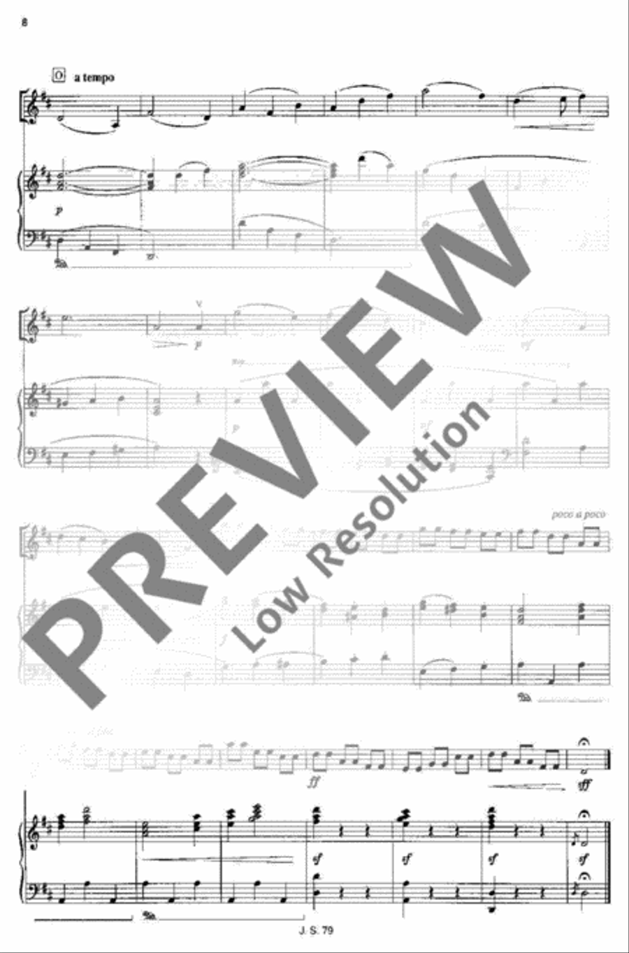 Concertino classico D major Violin scores gallery preview page 8
