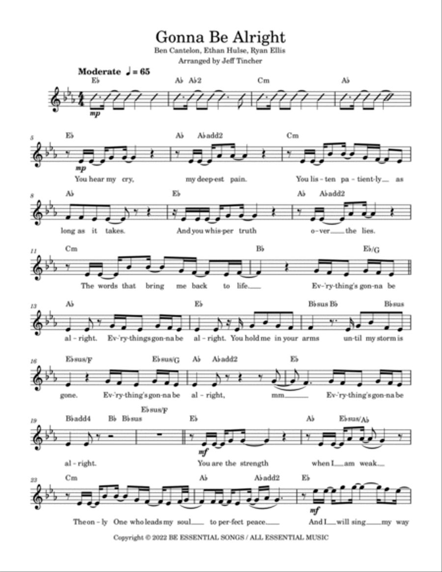 Gonna Be Alright Gonna Be Alright Piano scores gallery preview page 2