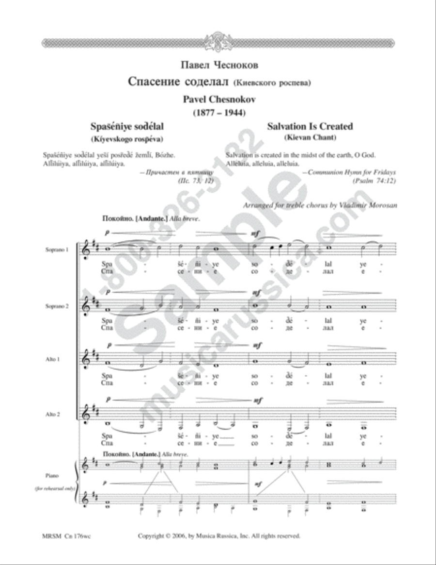 Salvation Is Created SSAA scores gallery preview page 2