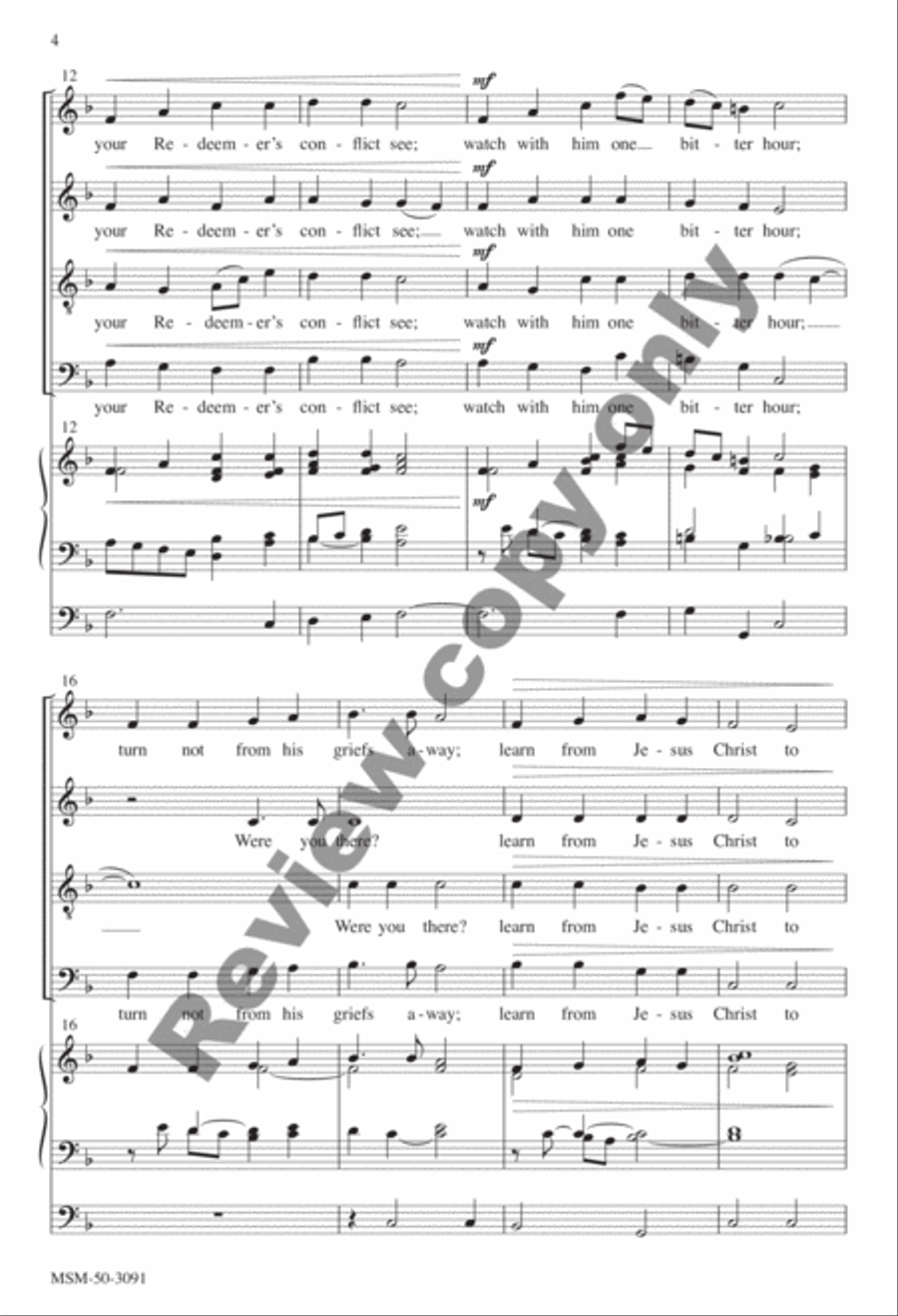 Lenten Meditation Lenten Meditation 4-Part scores gallery preview page 4