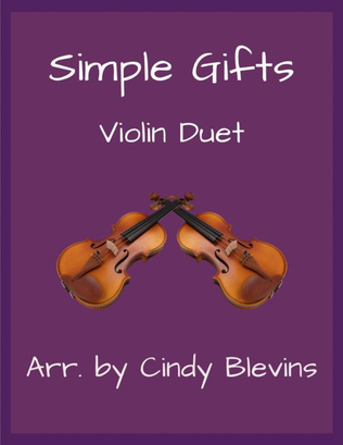 Book cover for Simple Gifts, Violin Duet