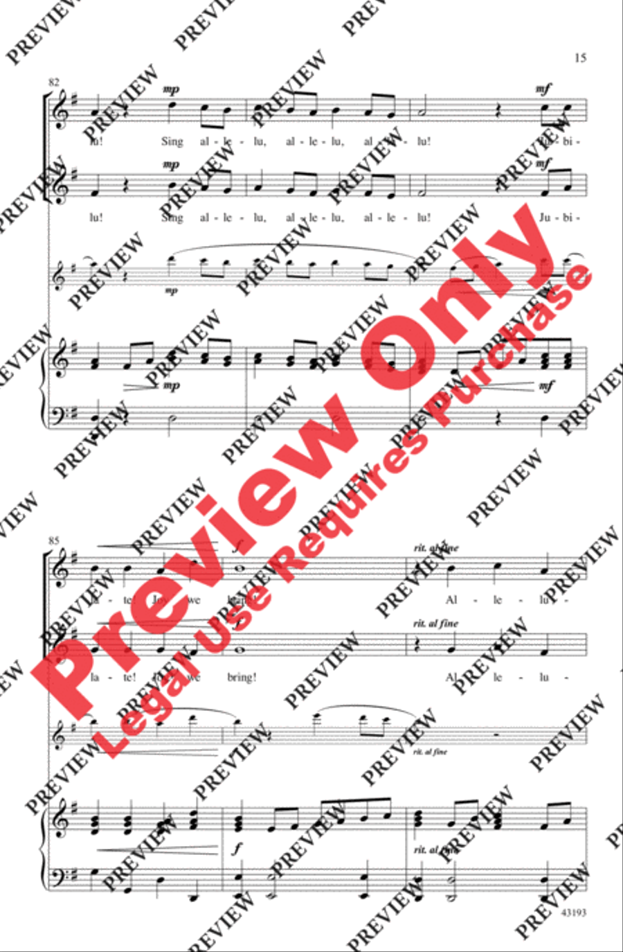 Jubilate! Joy We Bring! 2-Part scores gallery preview page 15