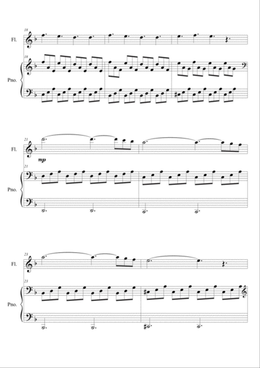 Van Gogh (flute/piano) Flute Solo scores gallery preview page 3