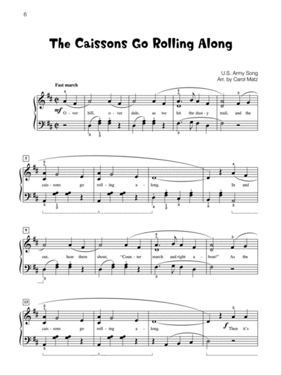 Famous & Fun Favorites, Book 5: 16 Appealing Piano Arrangements Piano Method scores gallery preview page 6