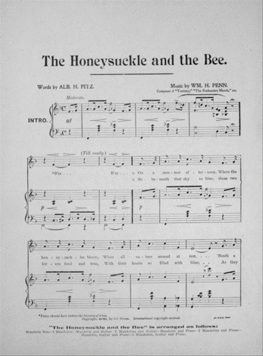 The Honeysuckle and the Bee Voice scores gallery preview page 2