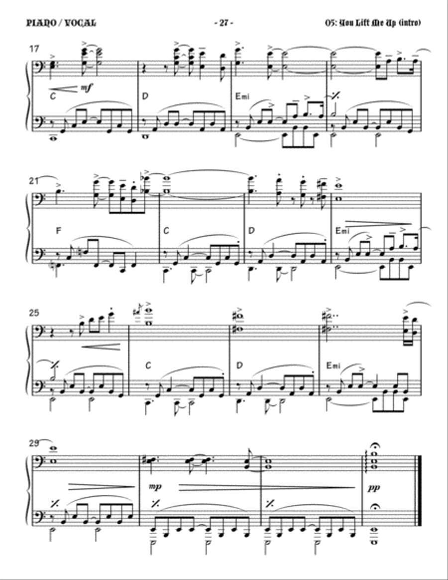 You Lift Me Up Small Ensemble scores gallery preview page 4