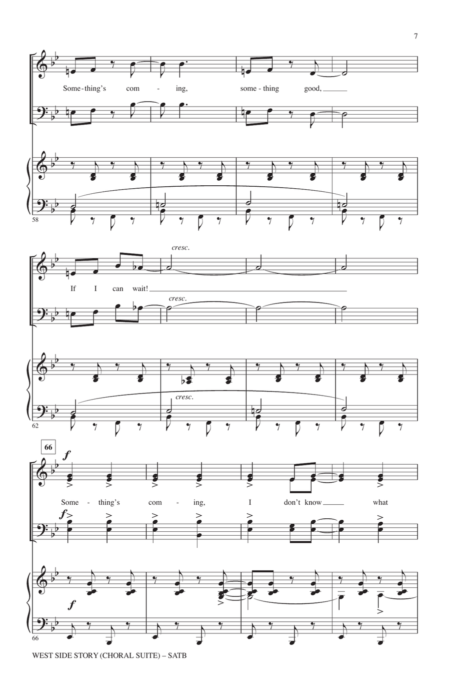 West Side Story (Choral Suite) (arr. Mac Huff) 4-Part scores gallery preview page 6