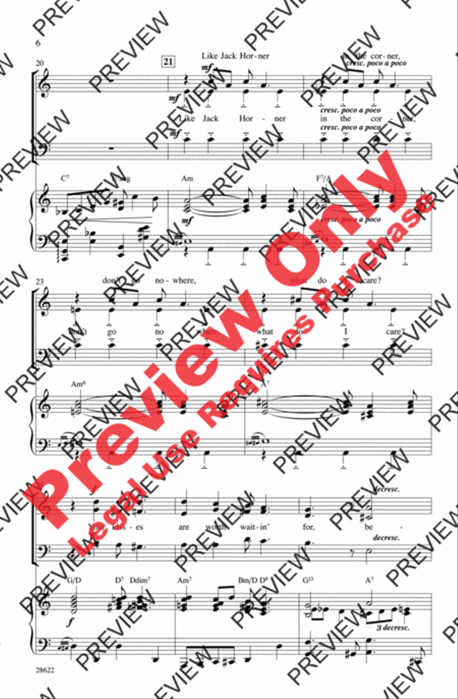 Ain't Misbehavin' 3-Part scores gallery preview page 5