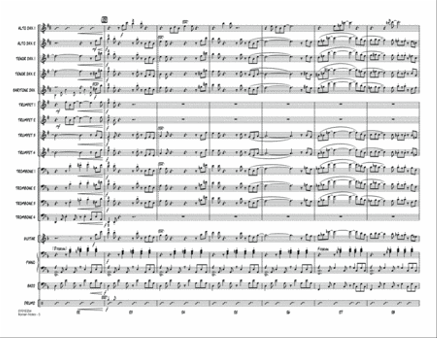 Roman Notes - Conductor Score (Full Score) Jazz Ensemble scores gallery preview page 5