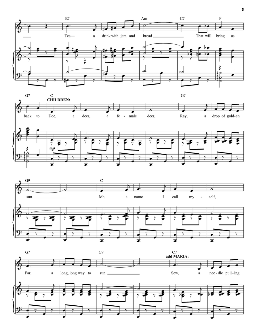 Do-Re-Mi (from The Sound of Music) Voice scores gallery preview page 5