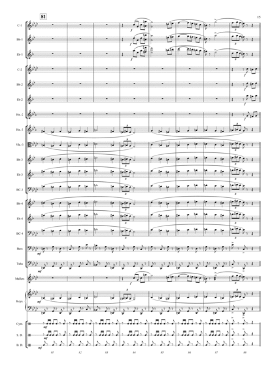 El Relicario El Relicario Concert Band scores gallery preview page 14
