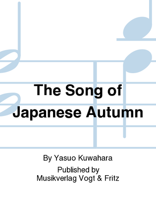 Book cover for The Song of Japanese Autumn