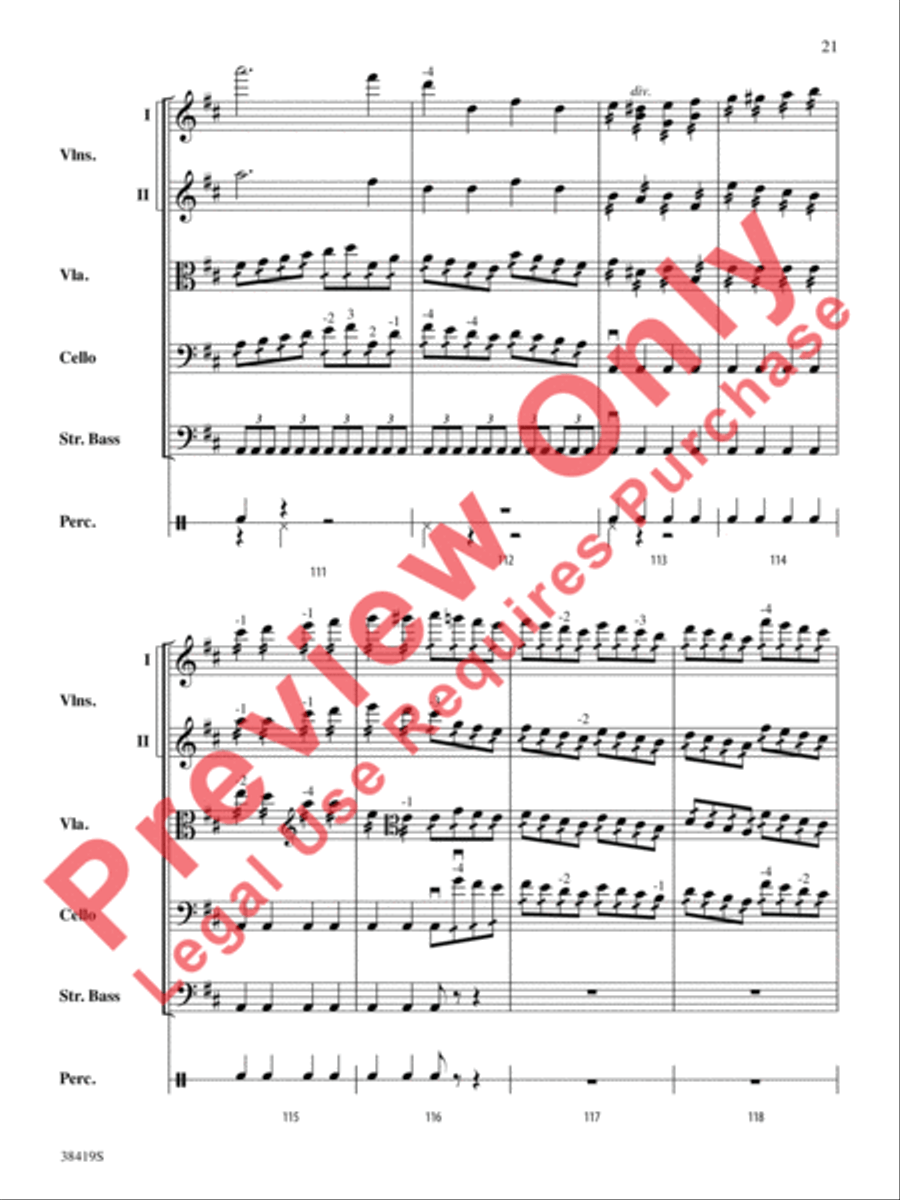 Highlights from the 1812 Overture String Orchestra scores gallery preview page 22