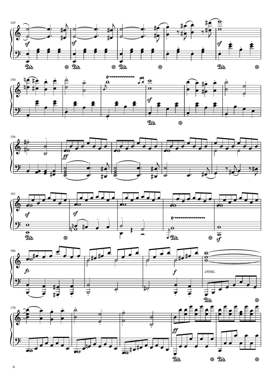 Beethoven - Violin Sonata No.9 A Major, Op.47 'Kreutzer' - Mov 1. Adagio - for Piano Solo Original Piano Solo scores gallery preview page 6