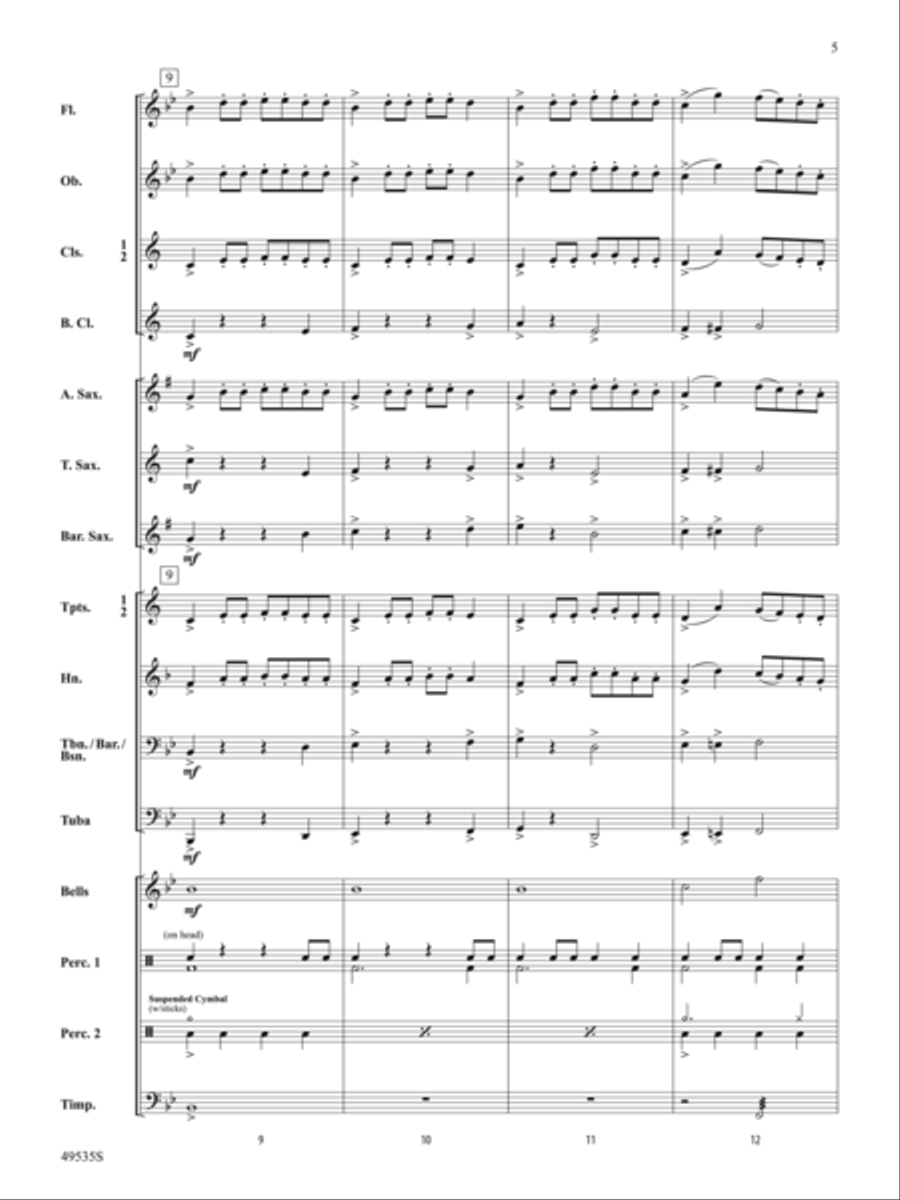 Driving Force: Score Concert Band scores gallery preview page 5