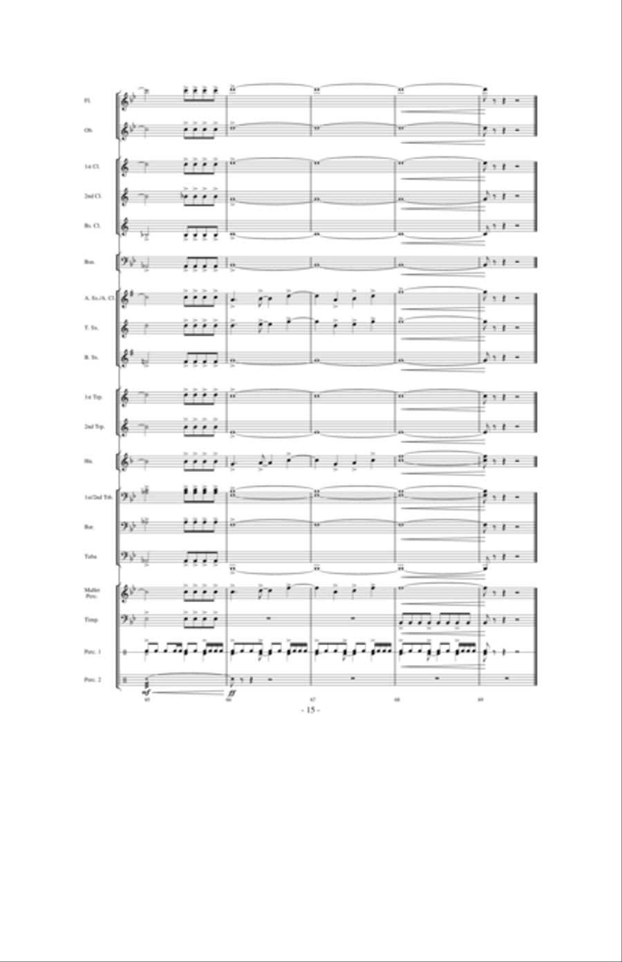 Above the World Concert Band scores gallery preview page 14