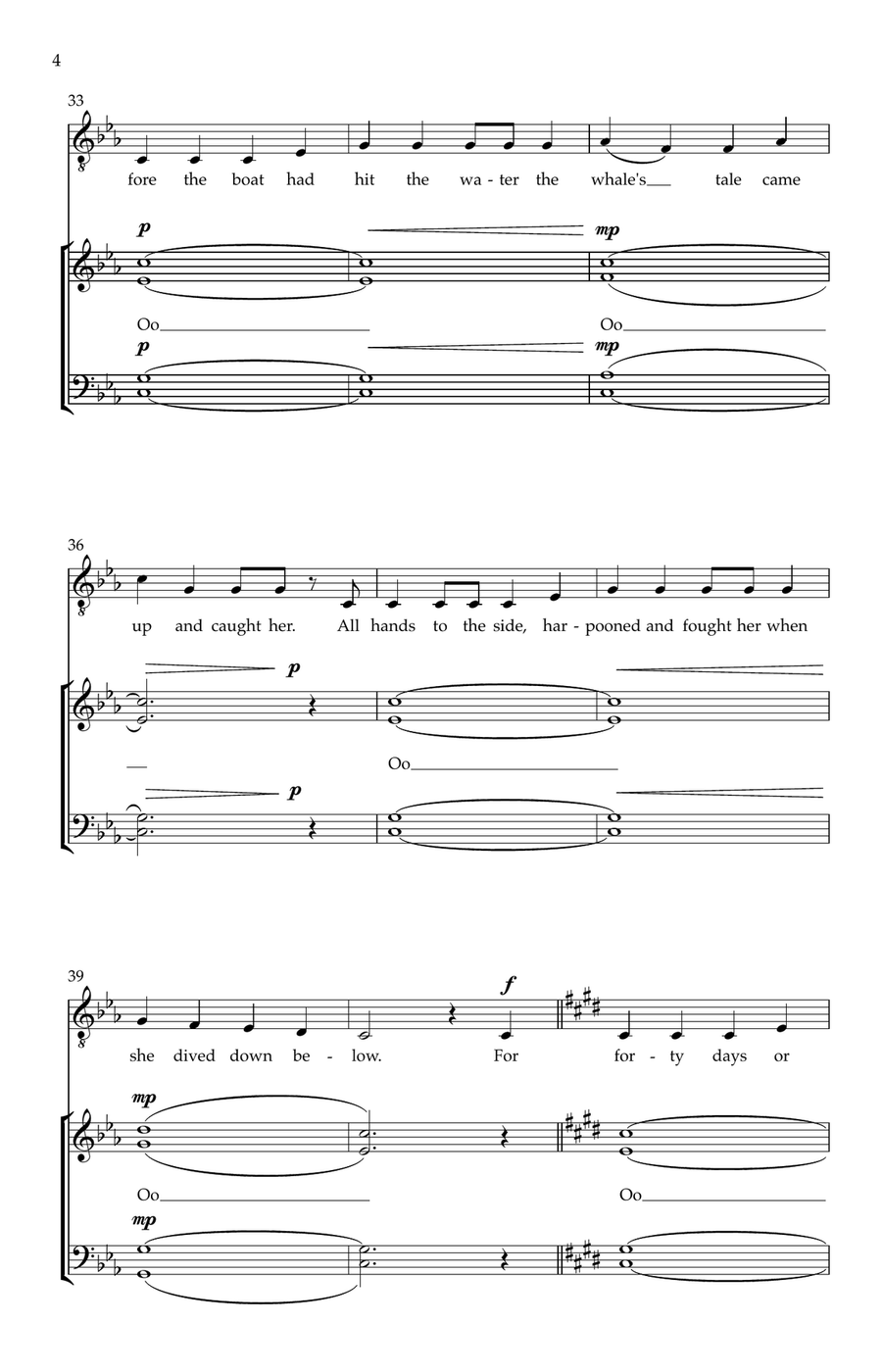 The Wellerman (SATB) 4-Part scores gallery preview page 4