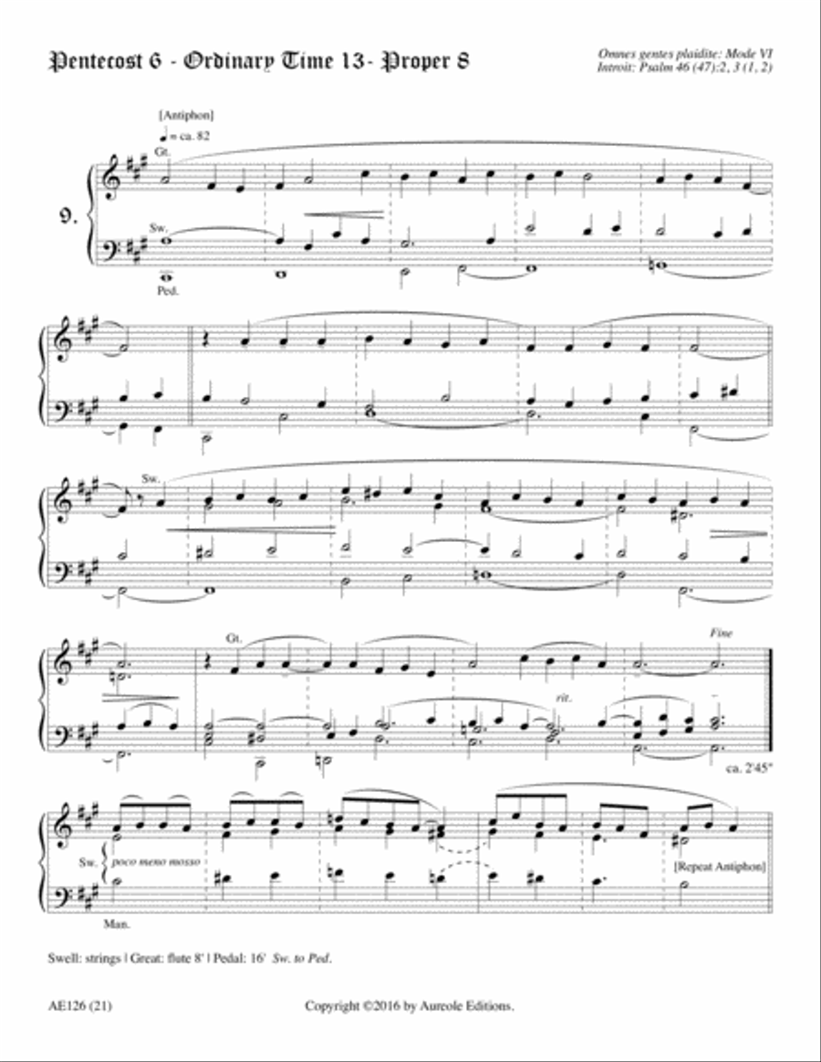 A Gregorian Liturgical Year for Organ, Volume 3 Organ scores gallery preview page 29
