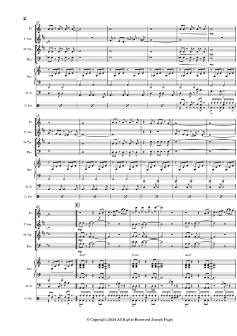 It's Not A Game Jazz Ensemble scores gallery preview page 2