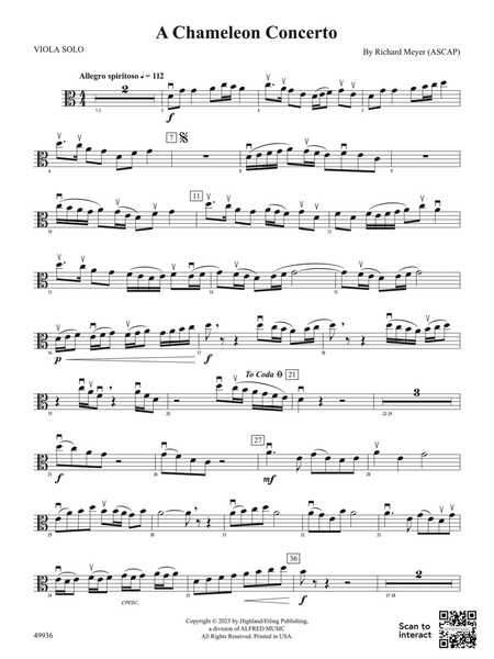 A Chameleon Concerto: Solo Viola