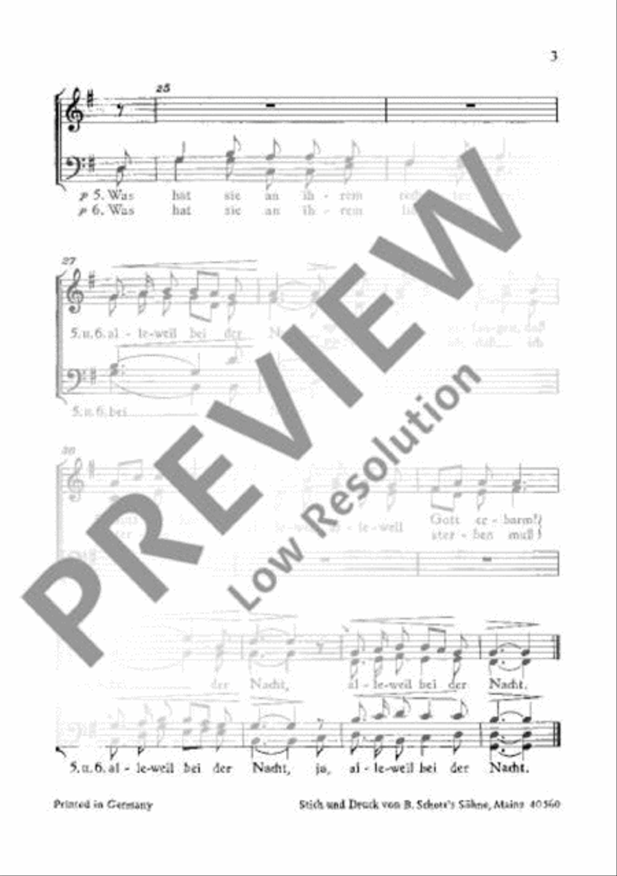 Drei Volkslieder Drei Volkslieder A Cappella scores gallery preview page 4