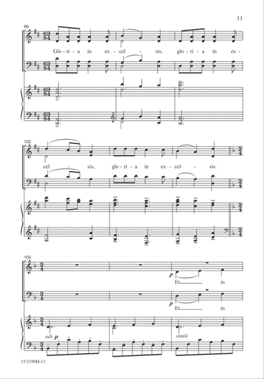 Gloria 4-Part scores gallery preview page 11