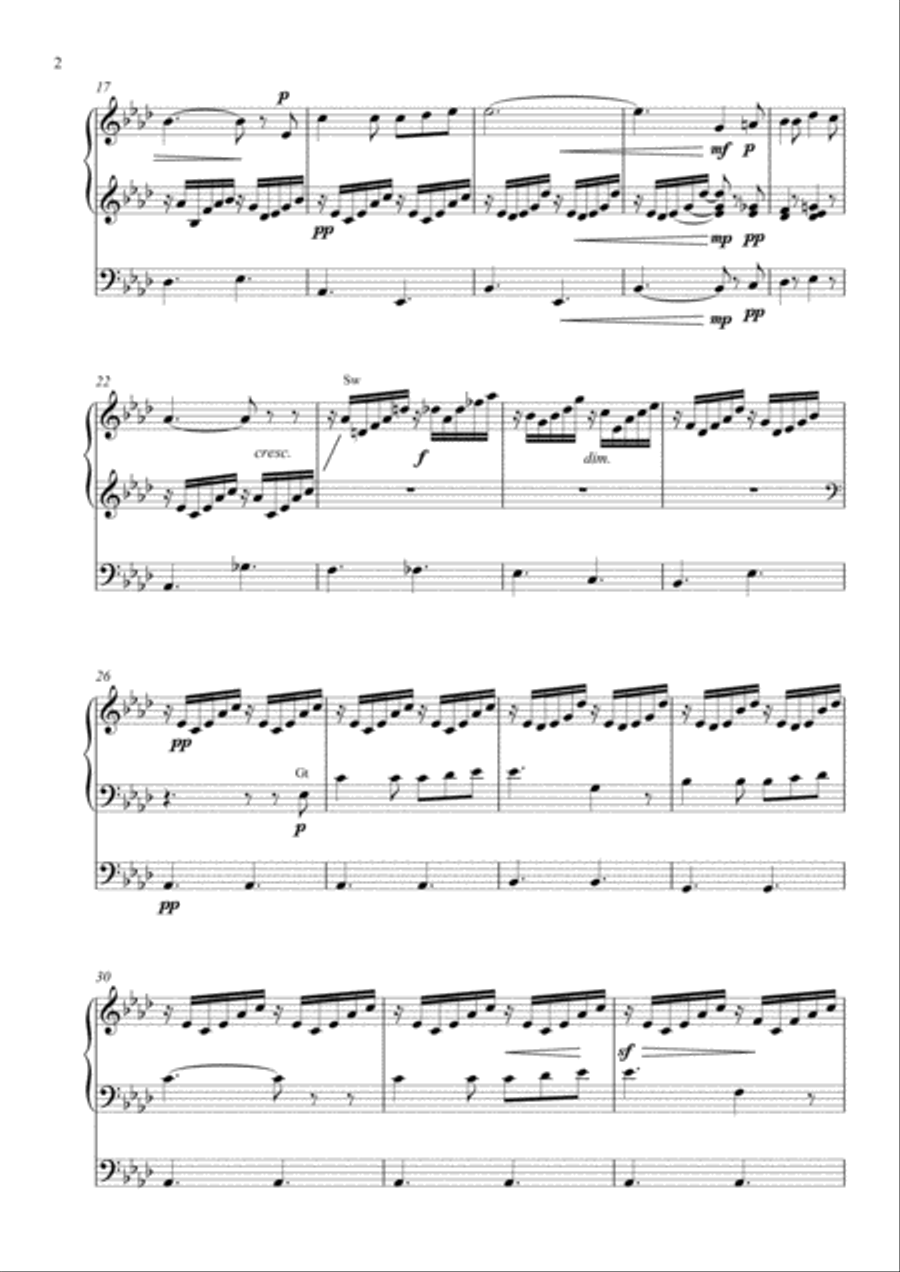 On Wings of Song arranged for Organ Solo Organ Solo scores gallery preview page 2
