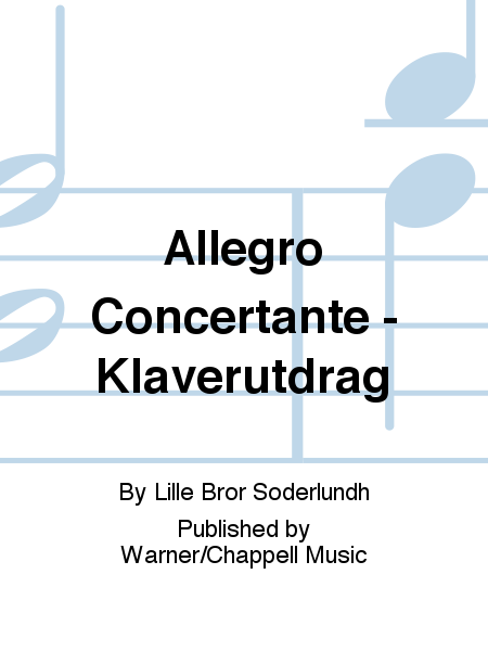 Allegro Concertante - Klaverutdrag