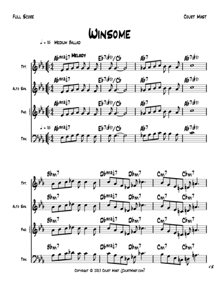 Winsome – Lead Sheet image number null