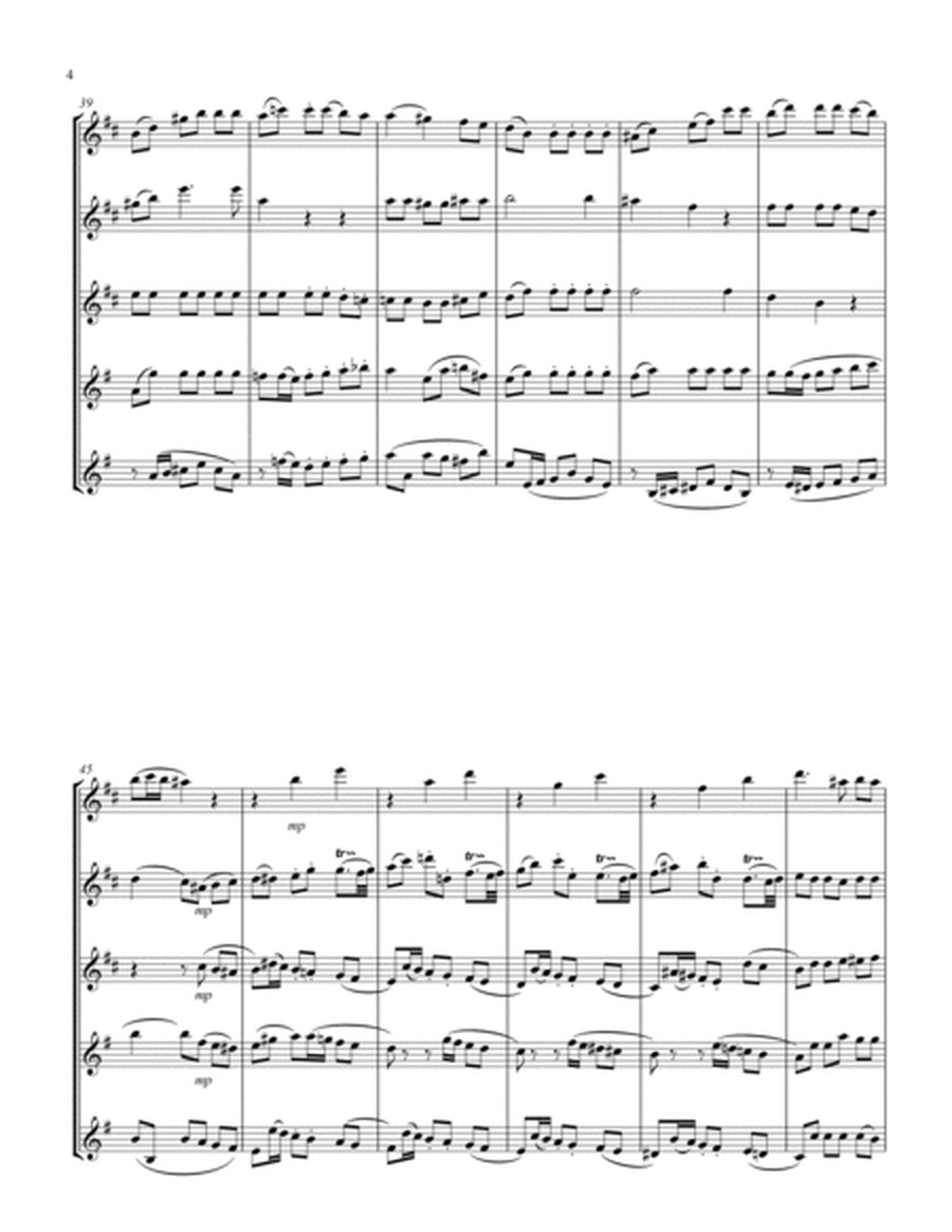 Recordare (from "Requiem") (F) (Saxophone Quintet - 3 Alto, 2 Ten)