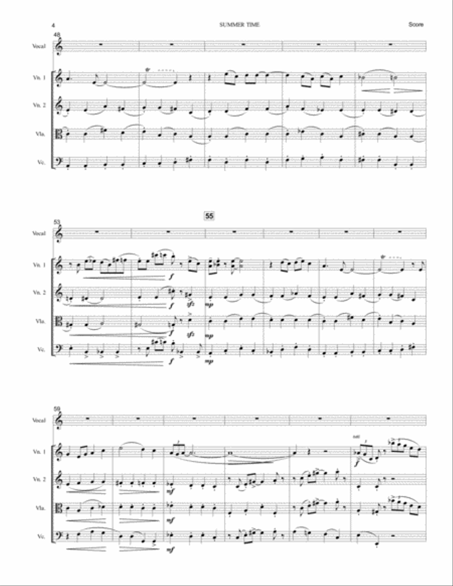 Summertime Chamber Orchestra scores gallery preview page 5