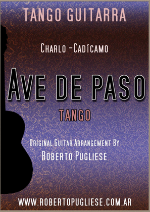 Book cover for Ave de paso - Tango (Charlo - Cadicamo)