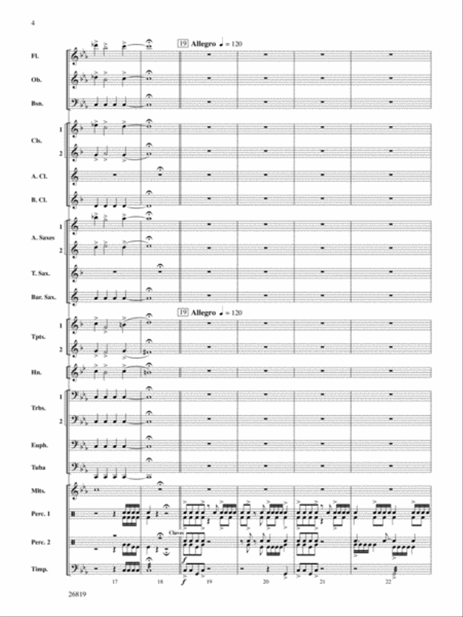 Algorhythms: Score Algorhythms: Score Concert Band scores gallery preview page 4