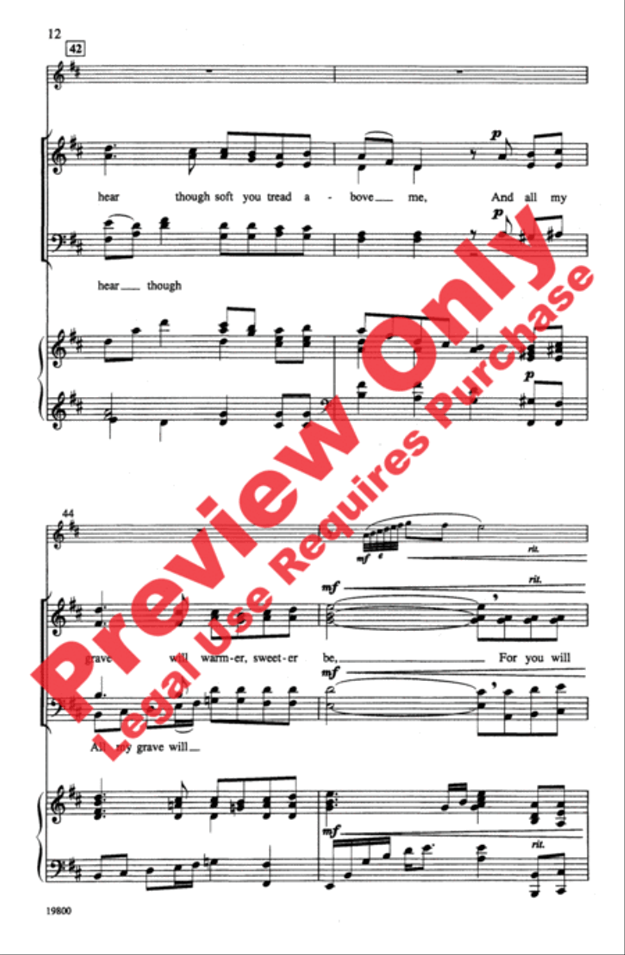 Danny Boy Danny Boy 4-Part scores gallery preview page 12