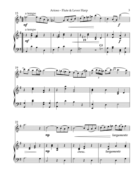 Arioso, Duet for Flute & Lever Harp image number null