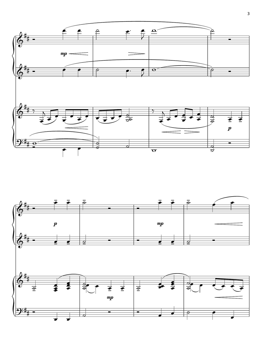It Is Well With My Soul (arr. Phillip Keveren) Piano Duet scores gallery preview page 3