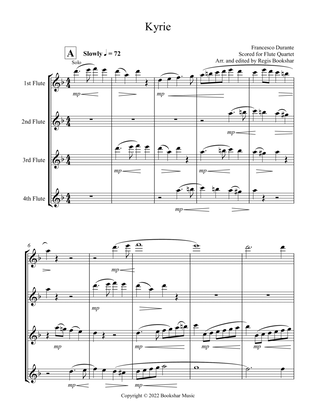 Kyrie (Durante) (Flute Quartet)