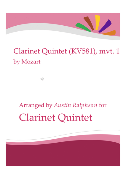 Mozart Clarinet Quintet KV581 (1st movement) - clarinet quintet image number null