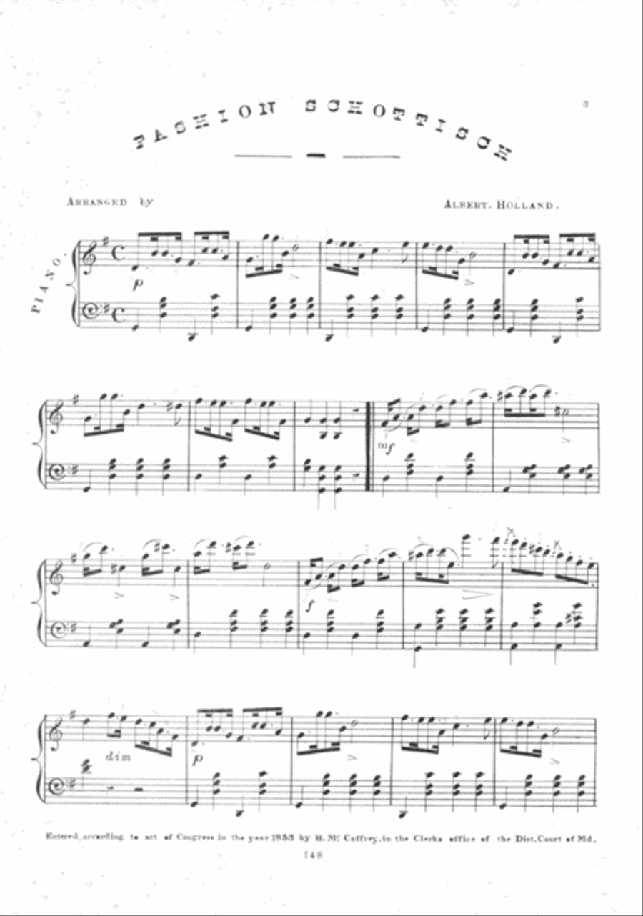Fashion Schottisch Piano Solo scores gallery preview page 2