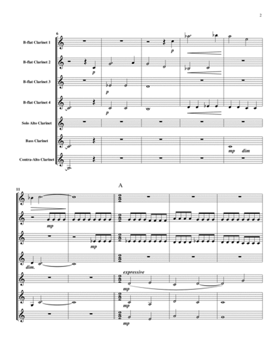 Little Concerto for Alto Clarinet and Clarinet Choir (Score)