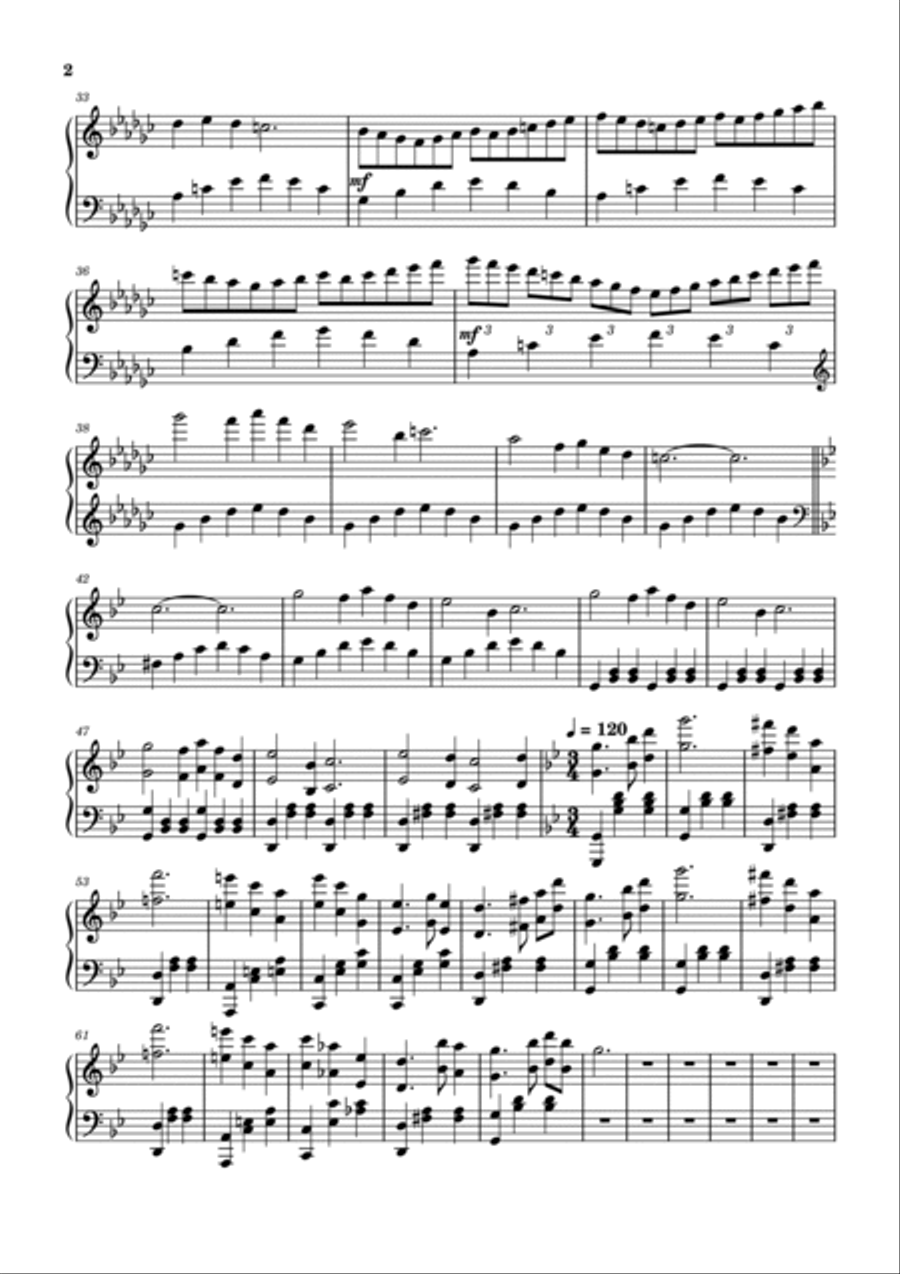 Winter's Waltz Piano Solo scores gallery preview page 2