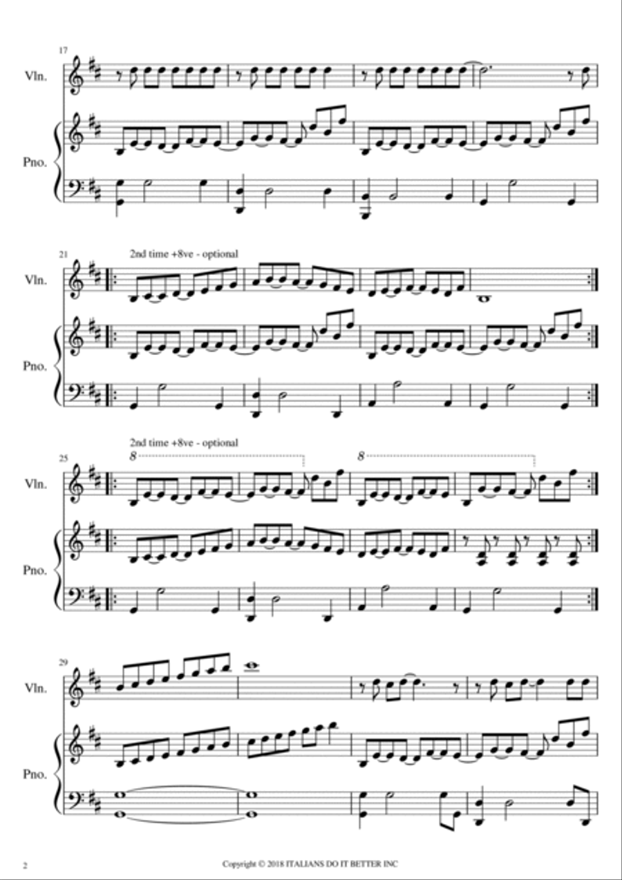 Under Your Spell Violin Solo scores gallery preview page 3