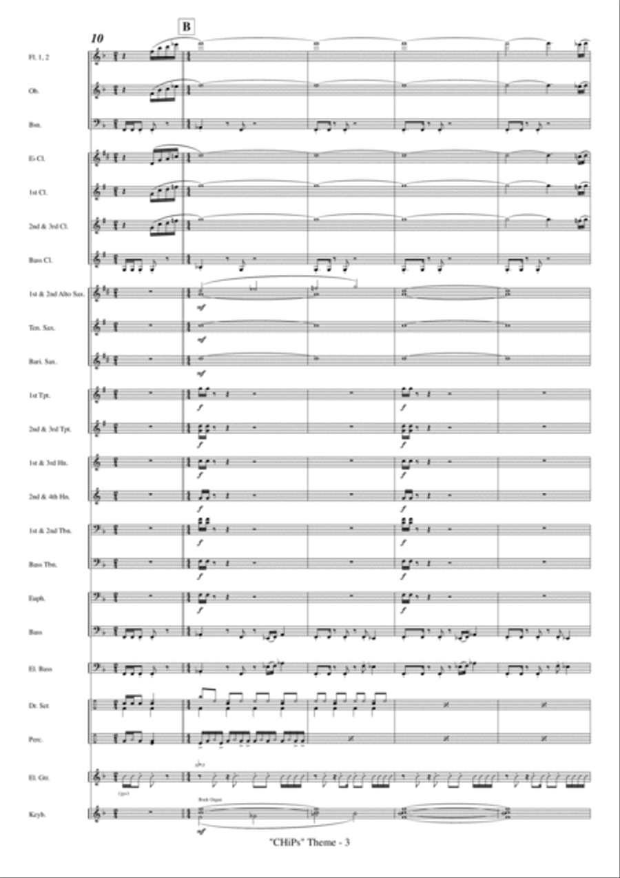 Chips Theme Concert Band scores gallery preview page 5