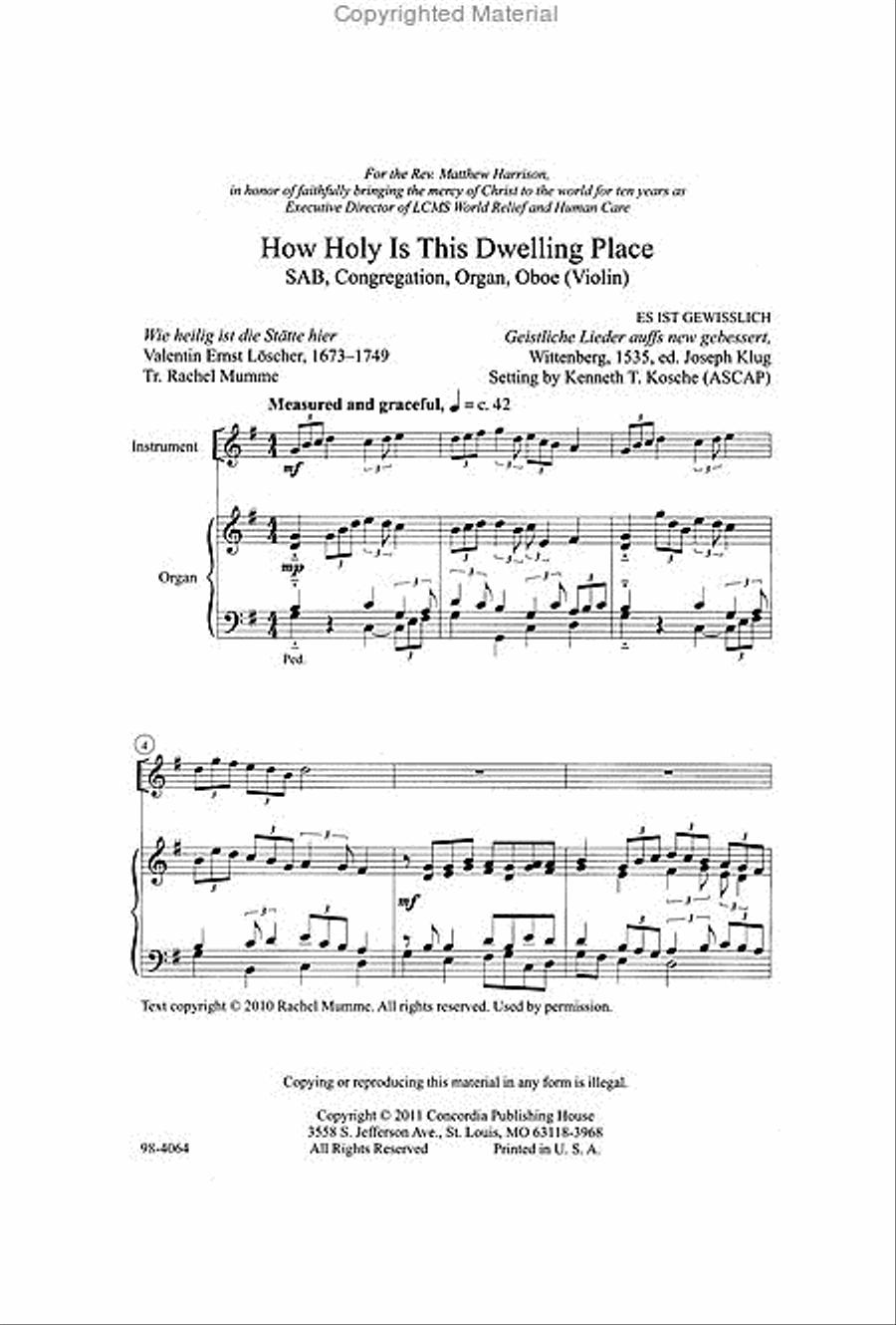 How Holy Is This Dwelling Place 3-Part scores gallery preview page 2