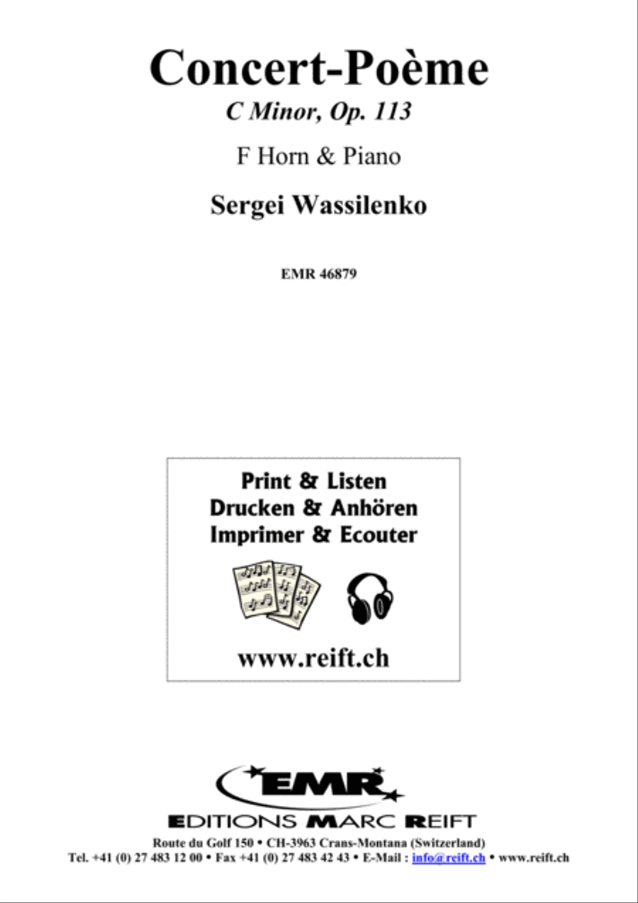 Concert-Poeme Horn scores gallery preview page 1